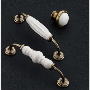 Ceramic Furniture Handle Kitchen Knobs Cabinet Knobs and Handles Drawer Pulls Cupboard Handles Antique Ceramic Knobs