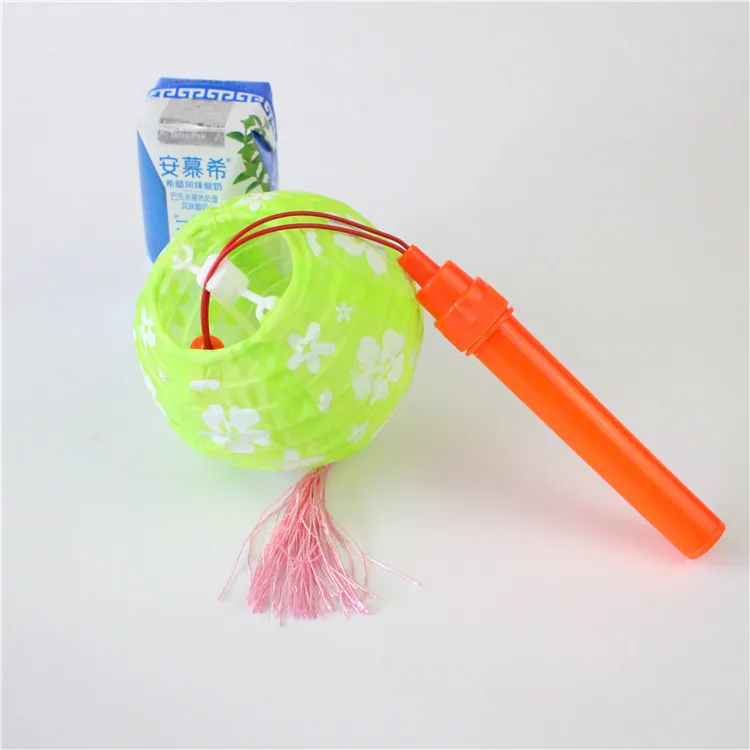 green FUNNYBUNNY детские светящиеся портативные фонарики маленькие подарки ручной Вишневый цветок мини-светильники - Цвет: green