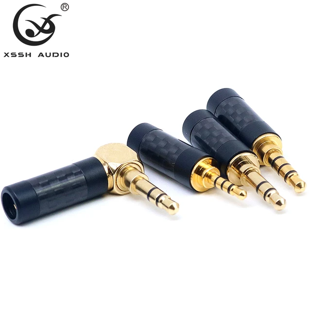 4.4mm 3.5mm 2.5mm Connector Jack YIVO XSSH 5pcs 10pcs Audio Male  Right-angle Earphone Balanced Interface Audio Headphone Plug - AliExpress