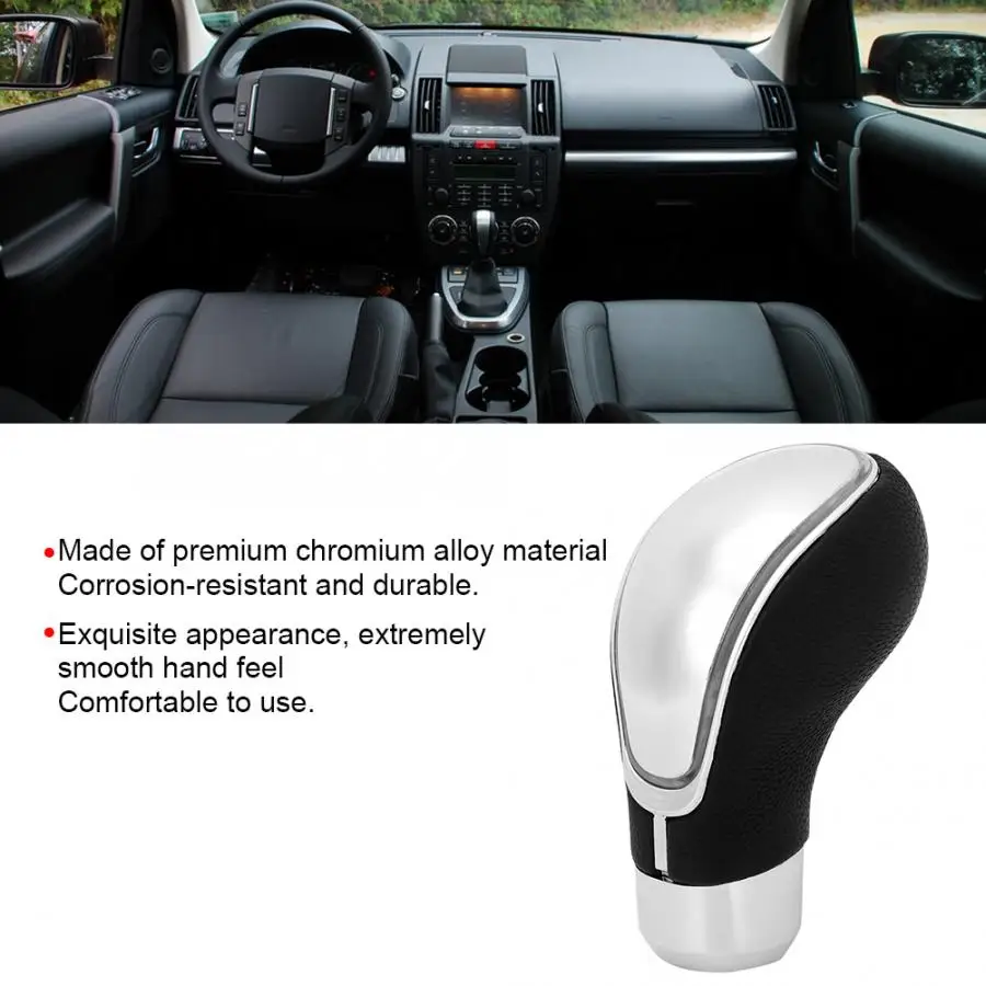 Universal Leather Touch-Activate LED Red Light Car Gear Shift Knob Car Accessory