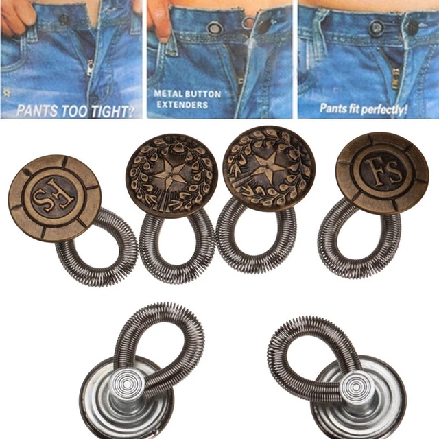 1/5/10/20Pcs Magic Metal Button Extenders No Sewing Needed Double Your  Clothes Life Great for Repairing Jeans Shirt Jacket pants