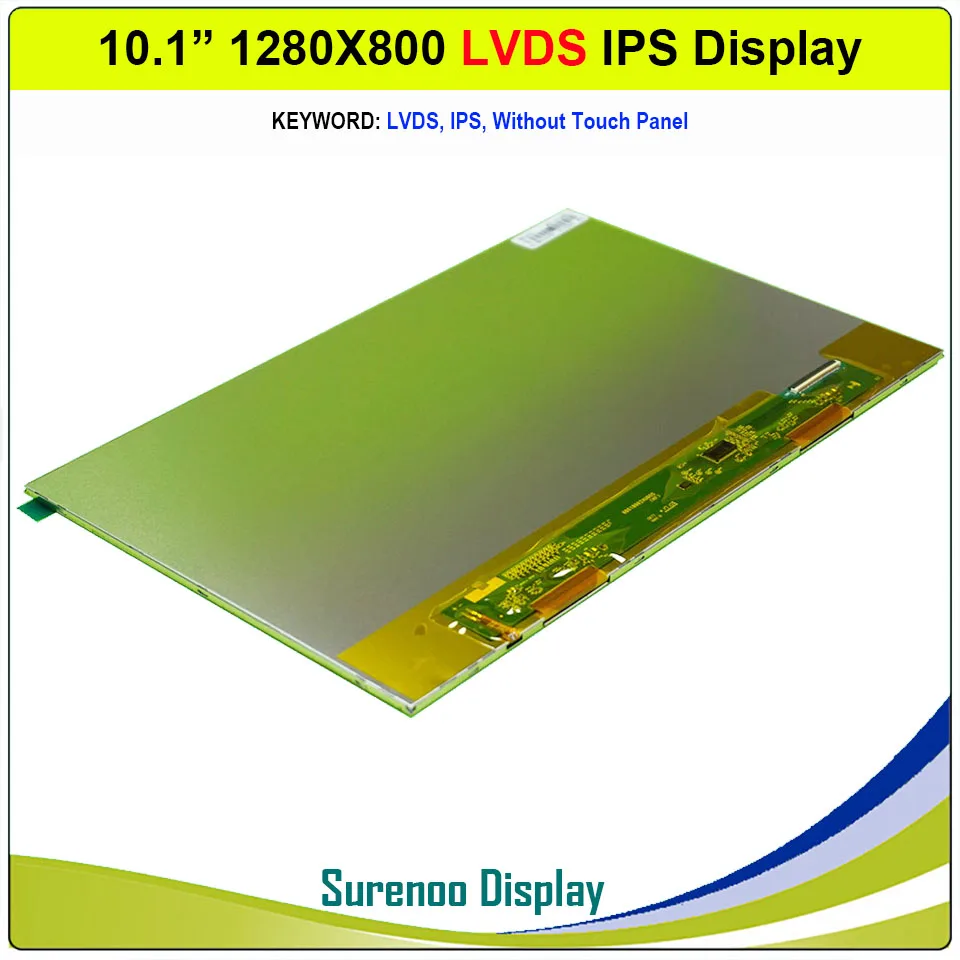 10.1" inch 1280*800 IPS RGB LVDS TFT LCD Module Display Screen Monitor w/ I2C Capacitive Touch Panel