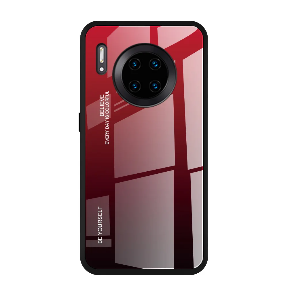 Для huawei mate 30 Pro P30 P30 Pro P30 Lite чехол из закаленного стекла роскошный мягкий чехол с градиентом для huawei mate 30 Чехол - Цвет: 05