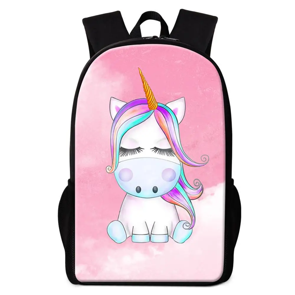 Sac A Dos Единорог единорог мультфильм животных для женщин Девушка Рюкзак для школы 16 дюймов Начальная студентка Bookbag дети рюкзак Mochilas - Цвет: Backpack23