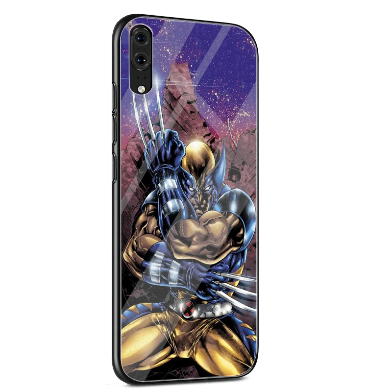 Стеклянный чехол для huawei P30 P20 P10 Y9 Y6 mate 20 Pro Lite P Smart Honor 7A 8X9 10 Cover Wolverine - Цвет: G4