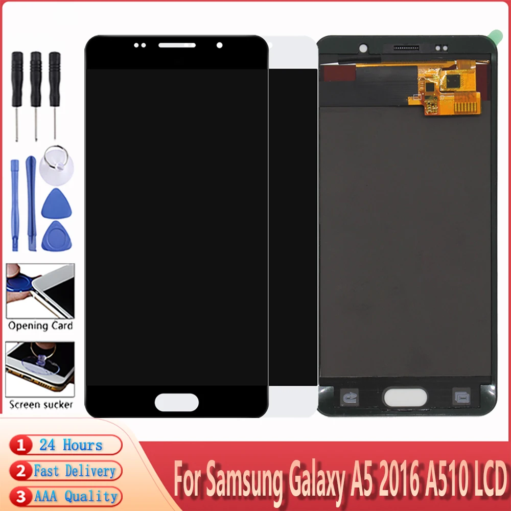 Дисплей TFT для Samsung Galaxy A5 2016 A510 ЖК-дисплей сенсорный экран дигитайзер стекло в