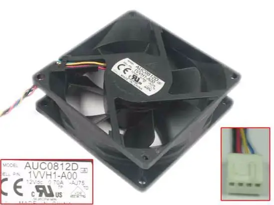 

4-проводной вентилятор охлаждения сервера Delta Electronics AUC0812D AJ75 DC 12 В 0,7a 80x80x25 мм