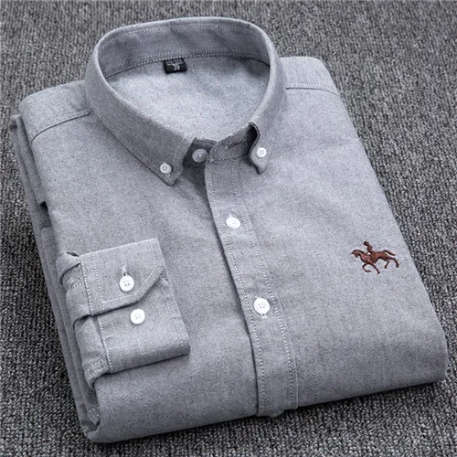 short sleeve button up S-6XL Plus size New  OXFORD FABRIC 100% COTTON excellent comfortable slim fit button collar business men casual shirts tops men's linen short sleeve shirts & tops Shirts