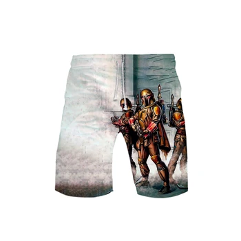 

Men's 3D Mandalorian Shorts 3D Board Trunks 2019 Summer New Quick Dry Men Hip Hop Mandalorian Shorts Beach Wear streetwear