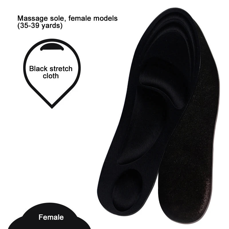 Women 35-39 yards Sponge Shoe Pad Breathable Anti-Slip Outdoor Camping Sport Shock Absorption Pain Relief Shock Absorption Orthotic Insoles - Цвет: Women 35-39 yards