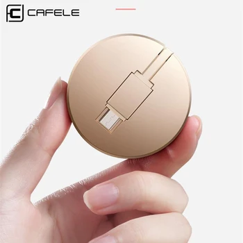 

CAFELE 1M Retractable Mini Micro USB Cable for Samsung Cute Fast Charging USB Data Cable For Xiaomi Huawei Android Mobile Phone