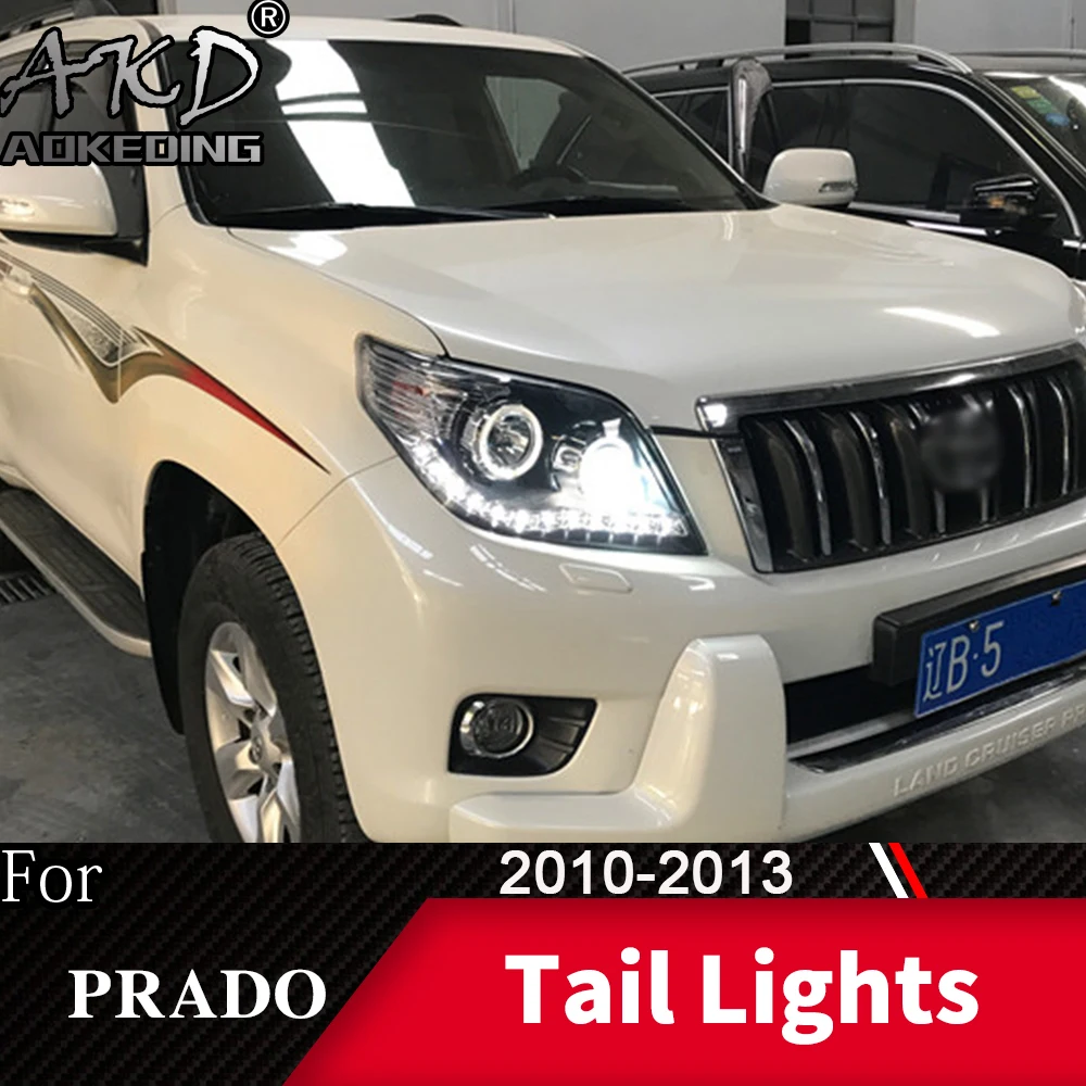 Головной фонарь для Toyota Prado 2010-2013 LC150 фары Противотуманные фары Дневные ходовые огни DRL H7 светодиодный Биксеноновая лампа автомобильные аксессуары