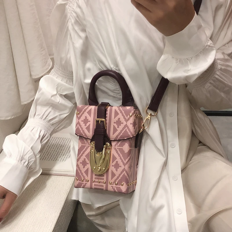 

Female Box Crossbody Bags for Women 2019 Quality Leather Luxury Handbags Designer Louis Sac A Main Ladies Shoulder Messenger Bag