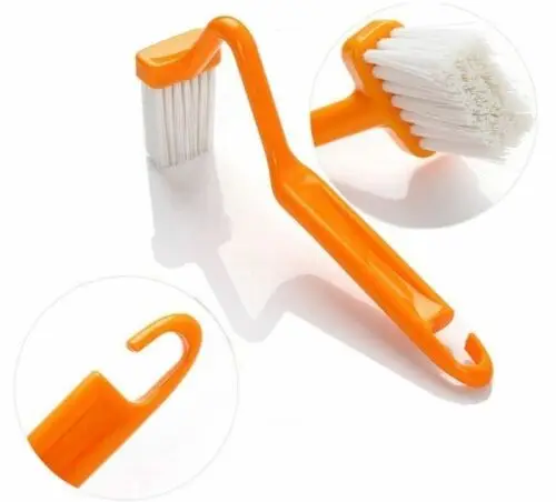 High-quality Toilet Plastic Handle Cleaning Random Scrubber V Type Brush 1Pcs Long Color