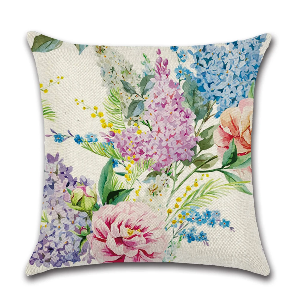 No pillow insert 1 шт. декоративная подушка с рисунком птицы фламинго квадратная подушка для дивана комнаты дивана 18x18 дюймов, 45x45 см - Цвет: No pillow insert