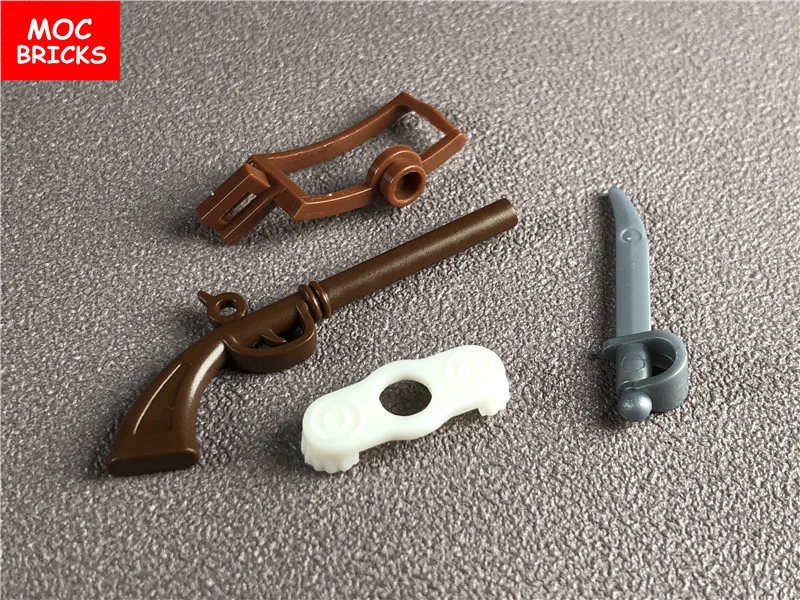 5 компл./лот кубики MOC пиратский солдат оружие набор 2561 строительные блоки DIY
