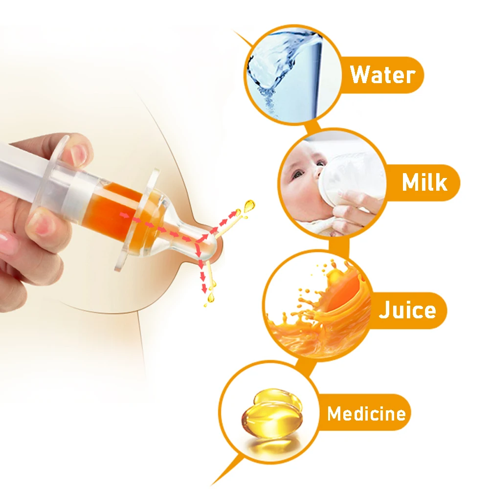 Baby Smart Medicine Dispenser Needle Anti-choking Feeder Squeeze