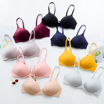 

Seamless Bra without Rims Girls Thin Bra Breathable Comfortable Sleep Bra Big Chest Significantly Smaller Bra