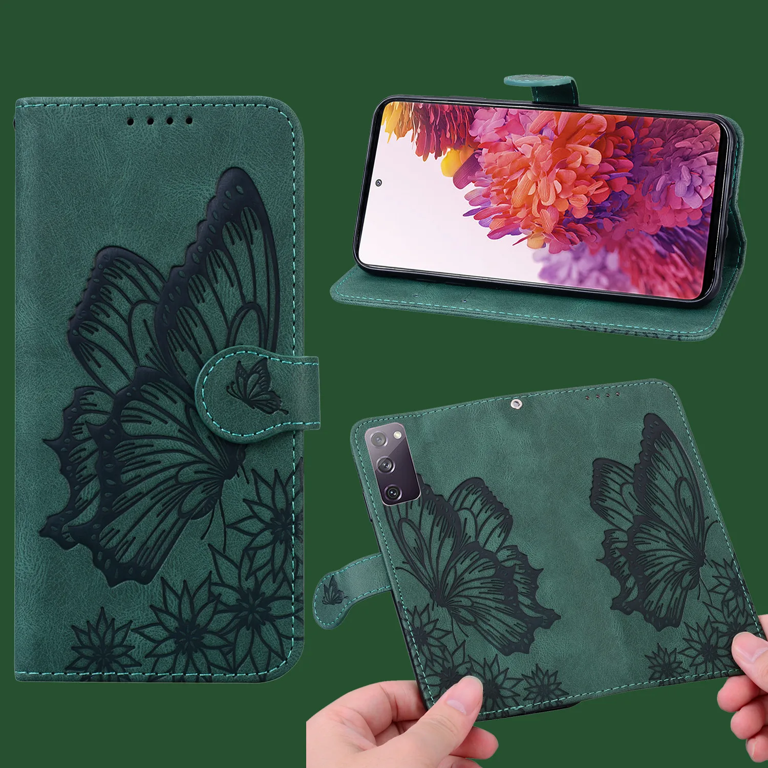 case for iphone 13 pro max Luxury 3D Butterfly Leather Wallet Case For iPhone 13 Mini 11 12 Pro X XS Max XR 7 8 6 6S Plus SE 2020 Flip Holder Stand Cover iphone 13 pro max case