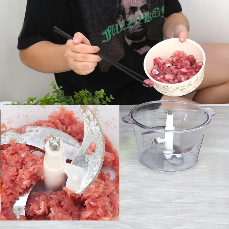 Электрический измельчитель мощные мясорубки из нержавеющей стали кухонный комбайн многофункциональный блендер для бытовой кухни