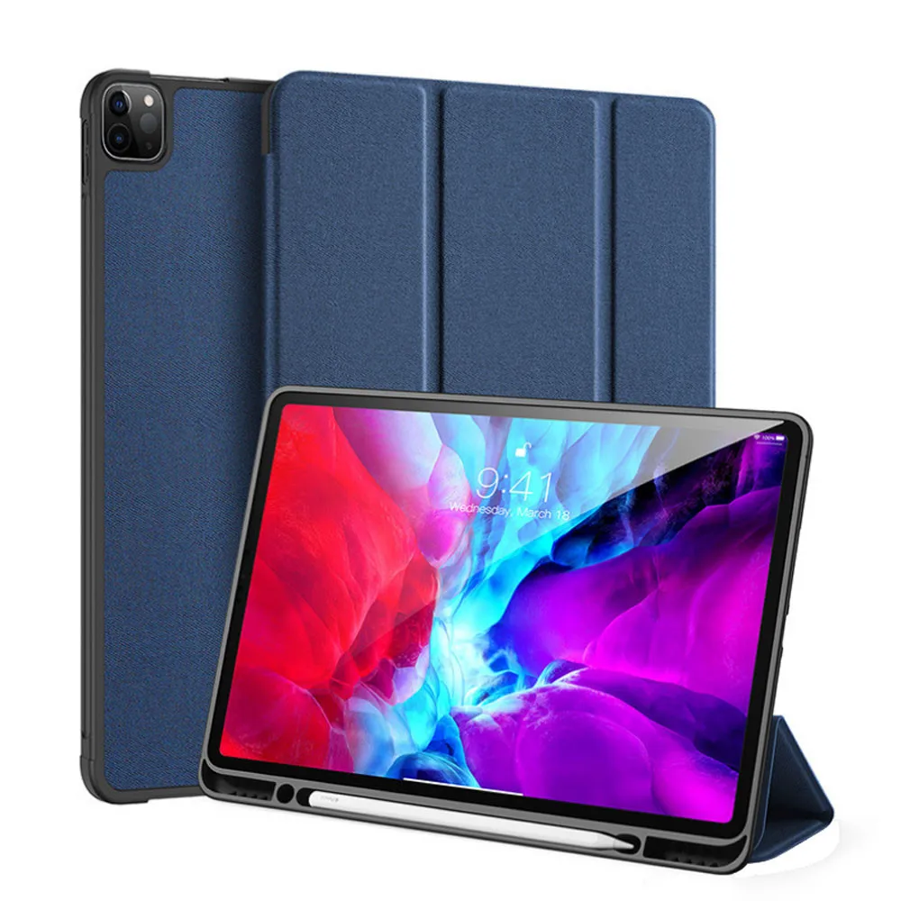 Умный чехол для Apple iPad Pro 12 9 дюймов 2020 выпуска с держателем карандашей подставкой