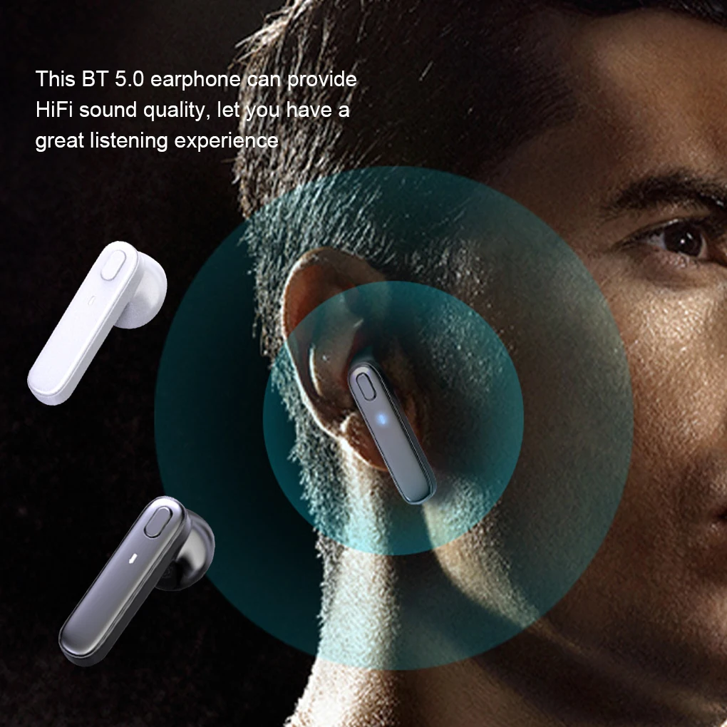 R20 TWS Earphone Bluetooth-compatible Wireless Headset Deep Bass Earbuds True Wireless Stereo Headphone With Mic Sport Earphone