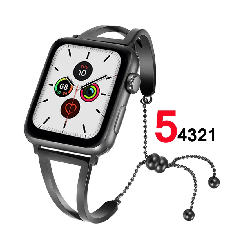 Браслет ремешок для Apple Watch Band 5 4 44 мм 40 мм corres 42 мм/38 мм 316L нержавеющая сталь iwatch 3 2 1 наручный ремень аксессуары