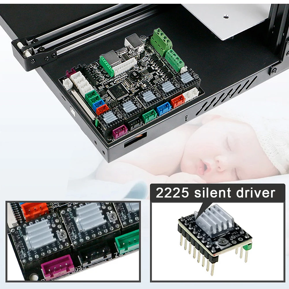 CREASEE FDM 24 В Профессиональный Металлический принтер для 3D печати в сборе Высокая