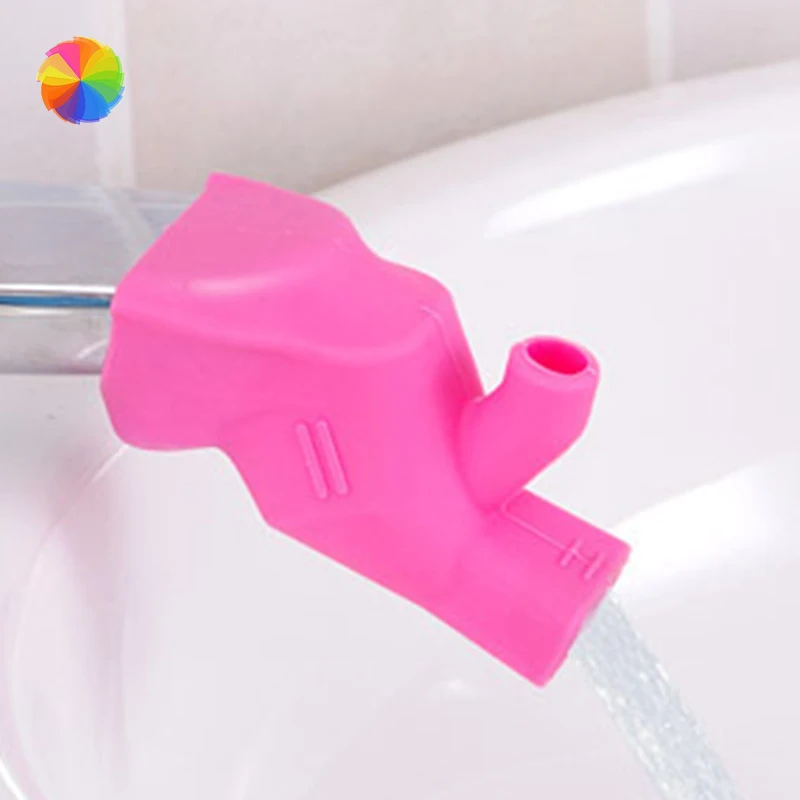 

Dual-purpose Children's Assistant Water Guide Through High Elastic Faucet Extender Baby Hand-washer Extension Kitchen Tools XBFF