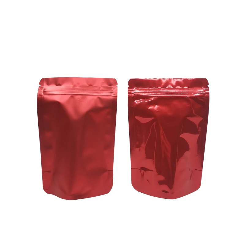 Colored Stand Up Zip lock Foil Pouches Aluminum Foil Standing Pouches Food Storage Stand Up zip lock Bags 100 pcs food storage bags plastic zip lock bags plastic packaging bags