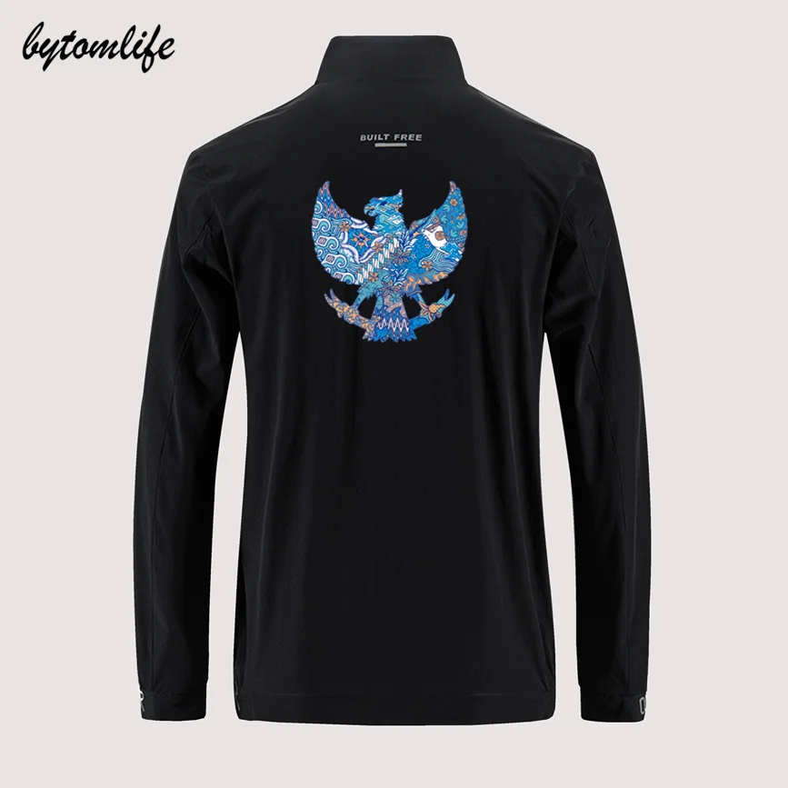 Мужская уличная куртка с принтом батик индонезия в гарде удобная светильник на