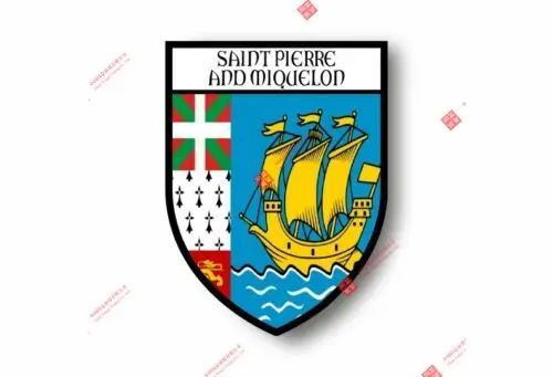 

Индивидуальные Стикеры, наклейка, сувенир, виниловый автомобиль, экран, флаг; Герб Saint Peter and Miquelon Racing наклейки для мотоциклетного шлема