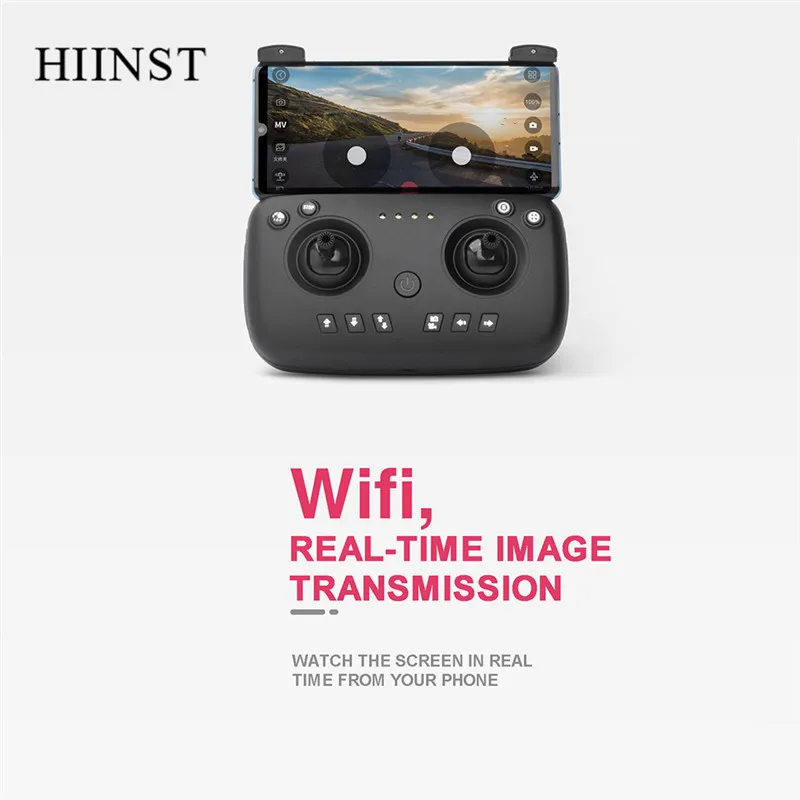 Hiinst 5G Радиоуправляемый Дрон 4K HD камера Дрон wifi FPV длительный срок службы складной Радиоуправляемый квадрокоптер с USB дистанционным управлением Вертолет Безголовый режим
