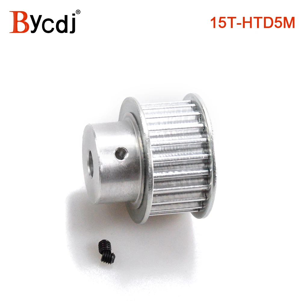 Arc 15 Teeth HTD 5M Timing Pulley Bore 5/6/6.35/7/8/10/12mm for Width 10/15/20mm HTD5M Synchronous Belt gear pulley 15Teeth 15T
