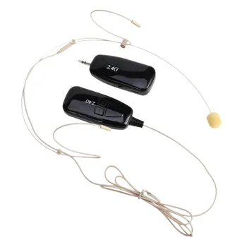 

Hot 3C-2.4G Usb Wireless Microphone Loudspeaker 40M Transmission Dual Ear Headset Mic For Interview Recording Stage Household Kt