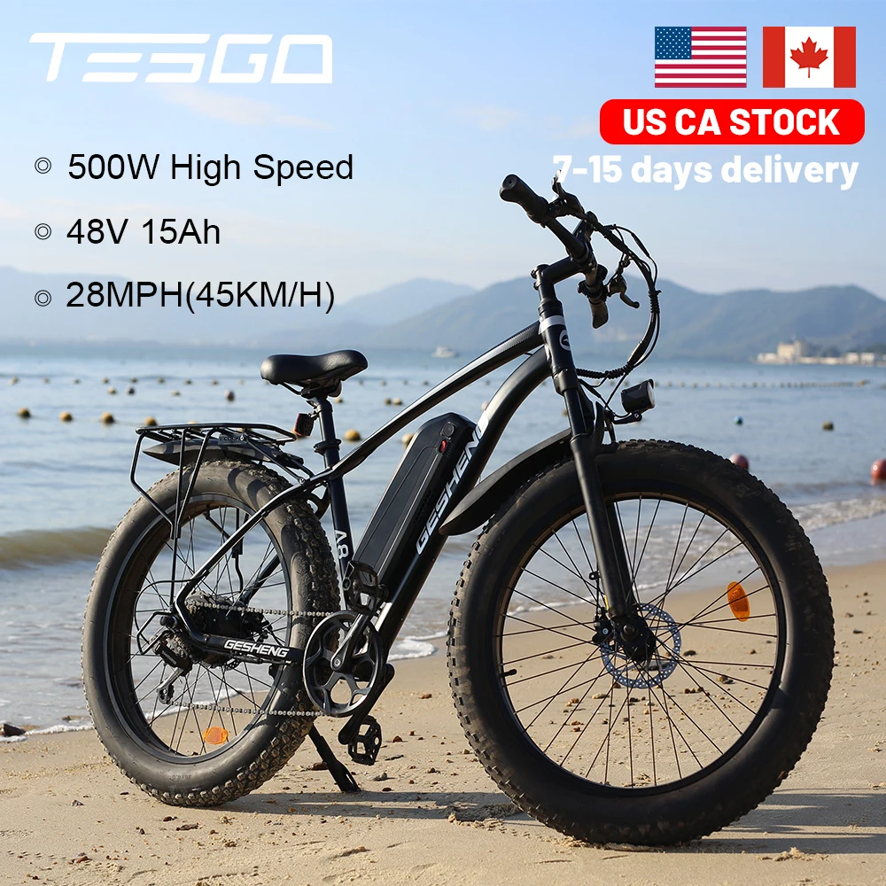 AVANTREK 26x4 Fat Tire Electric Bike, 500W Electric Bicycle