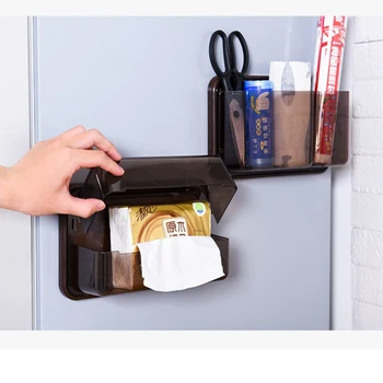 

Toilet Paper Holder Waterproof Magnet Wall Mounted Toilet Paper Tray Draw Paper Storage Box Tray Tissue Box Shelf Bathroom Tools