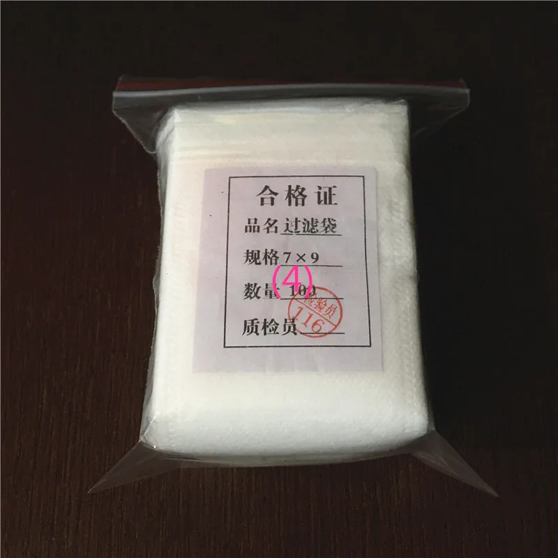 Пакетики для чая, 100 шт./лот, пакетики для заварки чая, с нитью, Heal Seal, 7x9 см, пакетики для чая, бумажные пакетики для чая, пустые пакетики для чая