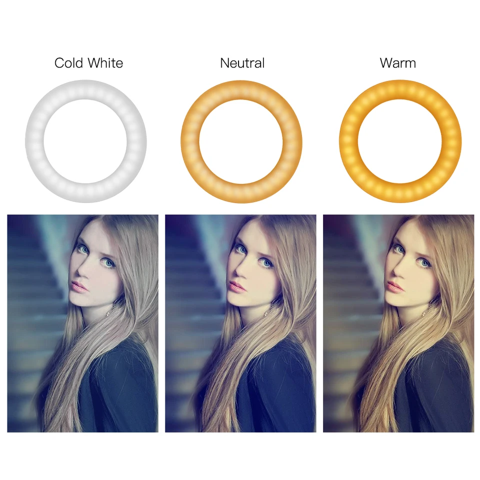 Zomei Original 6 Inch Dimmable Led Ring Light With Adjustable Selfie Stand Tripod Phone Holder For Makeup Video Filming Light Photo Studio Accessories Aliexpress