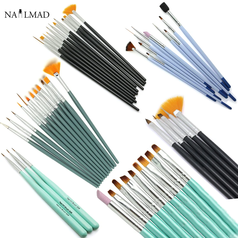 12pcs/set Nail Mad Liner Nail Brush Painting Brushes Acrylic Brushes