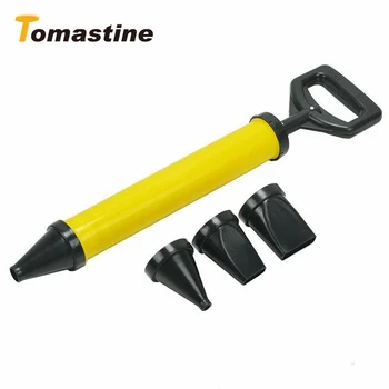 

New 1pcs Stainless Steel Caulking Gun Pointing Brick Grouting Mortar Sprayer Applicator Tool Cement Filling with 4 Nozzles tools