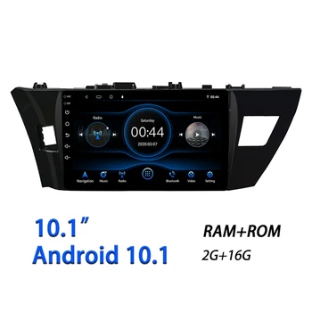 

Android 10.1 Car Radio Stereo High Definition GPS Navigation Bluetooth USB Player for Toyota Corolla 2014-2016 2G + 16G