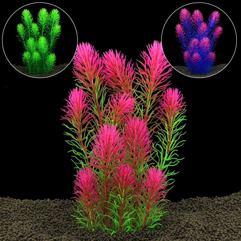 Artificial Aquatic Plant DIY Aquarium Fish Tank Water Grass Landscape Decoration Aquarium Plastic Grass Home Decoration