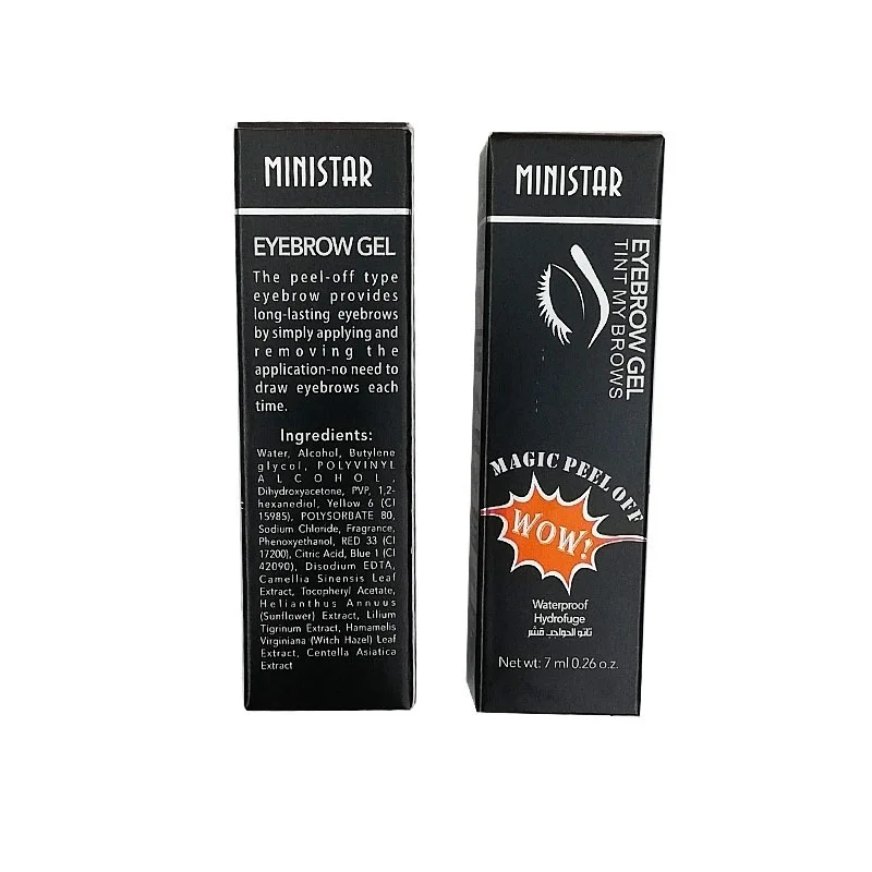 1 шт. водостойкая жидкость хна для бровей оттенок гель долговечный серый