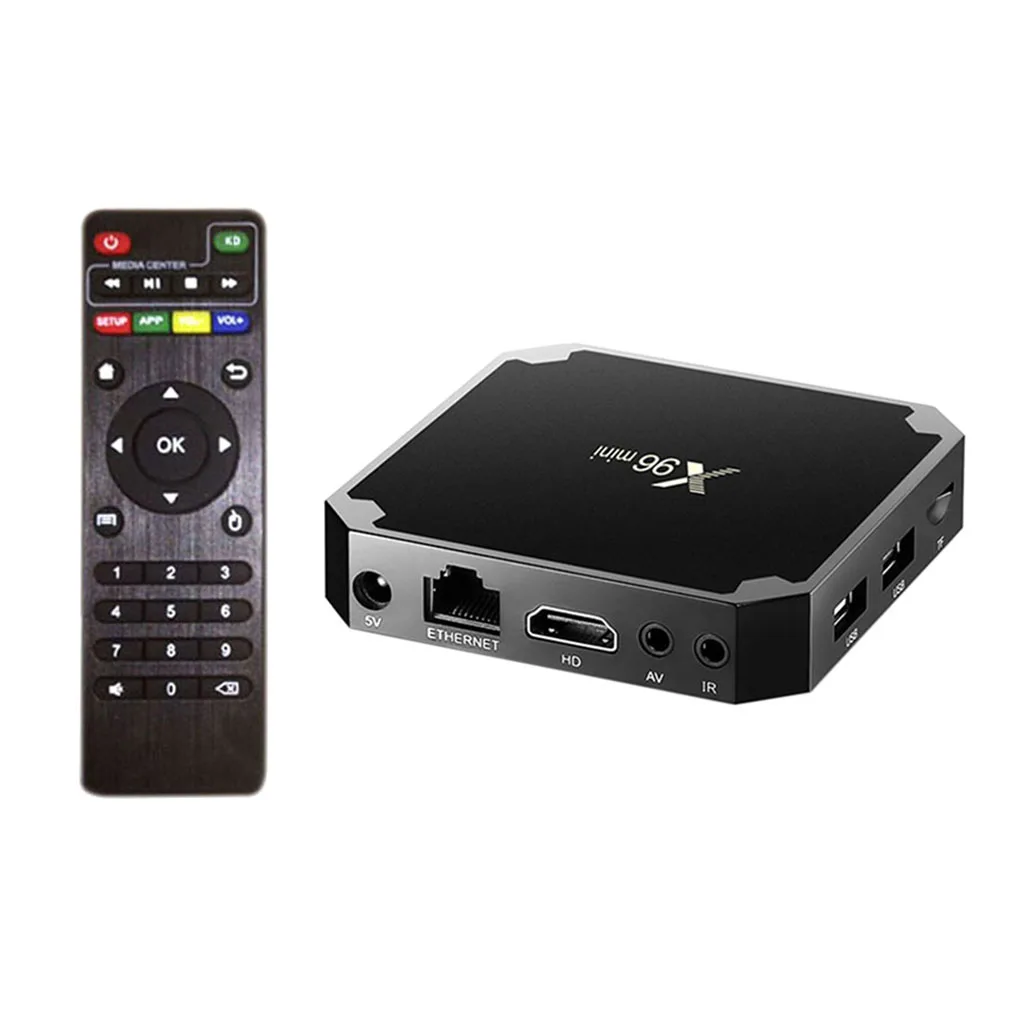 ТВ Приставка Smart TV x96 Mini Android 7 1 s905w 2 Гб ОЗУ 16 ГБ HD 4k IP penta core известные встроенные и play