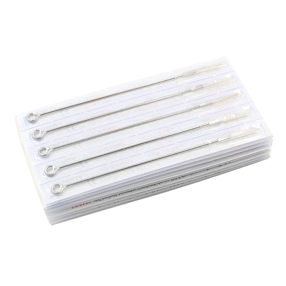 50PCS Professional Tattoo Needles 7RL steel disposable Sterilze Tatoo Needles Round Liner Needles Tattoo Supply Free Shipping