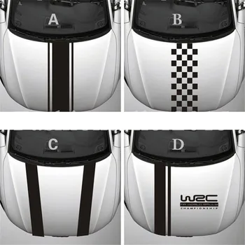 

Car Styling For WRC Stripe Car Body Stickers Covers Vinyl Racing Sports Decal Head Car Laattice Sticker Decor Car Accessories