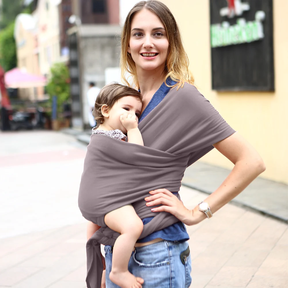 Baby Wrap Baby Carrier Sling- Original Stretchy Infant Sling, Perfect for Newborn Babies and Children up to 35 lbs - Цвет: BC0024