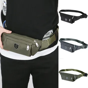 

New Fashion Men Nylon Waist Fanny Pack Bum Bag Coin Pouch Travel Sports Purse Satchel Chest Pack