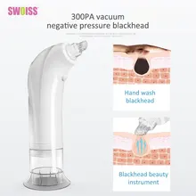 SWOISS Black Point Vacuum Pore Cleaner Face Detox Bubble Rechargeable Washer Electric Blackhead Remover Cleansing Instrument